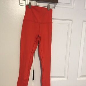 Lululemon Align 25 inch leggings size 2 red